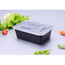 Contenedor de alimentos rectangular desechable de plástico apto para microondas de 750 Ml